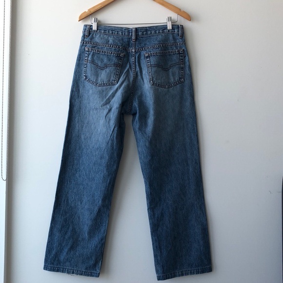 Baleno Plus Size High Waisted Wide Leg Mom Jeans - Picture 3 of 5